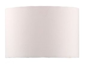 Madrid E27 White Faux Silk 43cm Drum Shade (Shade Only)