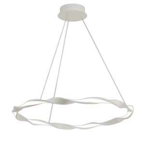 Madagascar 76cm Pendant, 36W LED, 3000K, 2520lm, IP20, Sand White, 3yrs Warranty