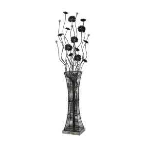 (DH) Majella Floor Lamp 7 Light G4 Polished Chrome/Black/Crystal, NOT LED/CFL Compatible