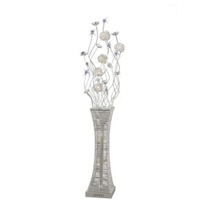 (DH) Majella Floor Lamp 7 Light G4 Polished Chrome/Silver/Crystal, NOT LED/CFL Compatible
