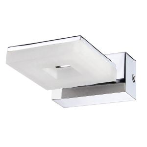 Marc Wall Lamp 1 Light 5W LED 3000K IP44, 450lm, Polished Chrome/Frosted Acrylic, 3yrs Warranty