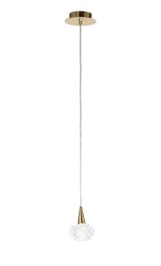 Maremagnum Pendant 1 Light G9, French Gold