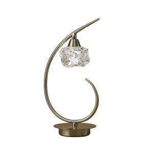 Maremagnum Table Lamp 1 Light G9, Antique Brass