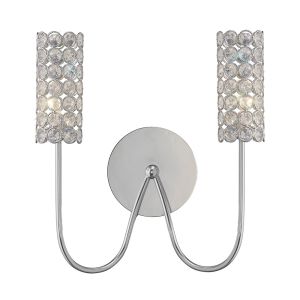 Martina Wall Lamp 2 Light G4 Polished Chrome/Crystal, NOT LED/CFL Compatible
