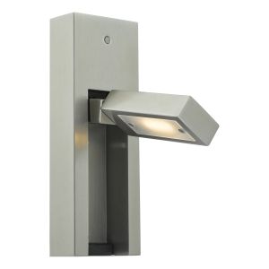 Mylie 1 Light 3W Integrated LED Satin Chrome Adjustable Wall Light Spot Head And Discrete Touch Button Switch