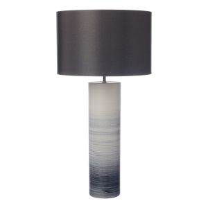 Nlouisre 1 Light E27 Black And White Ceramic Table Lamp With Inline Switch (Base Only)