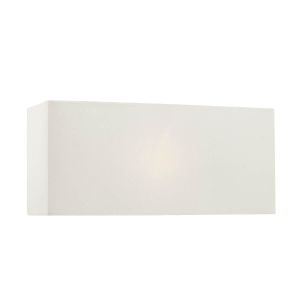 Nile E14 Ivory Faux Silk 28cm Rectangular Shade (Shade Only)