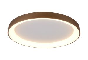 Niseko II Ring Ceiling 90cm 78W LED, 2700K-5000K Tuneable, 6200lm, Remote Control, Gold, 3yrs Warranty