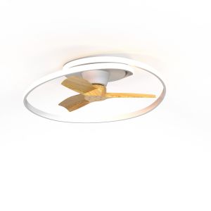 Ocean 60W LED Dimmable Ceiling Light With Built-In 35W DC Reversible Fan, Wood, 4200lm, 5yrs Warranty
