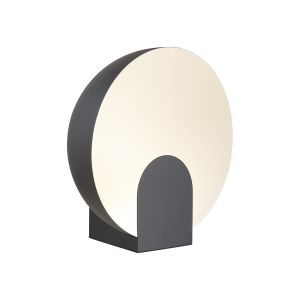 Oculo 30cm Table Lamp, 12W LED, 3000K, 1080lm, Black, 3yrs Warranty