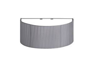 Olivia Organza Wall Lamp Shade Grey For IL30061/64, 200mmx150mmx350mm