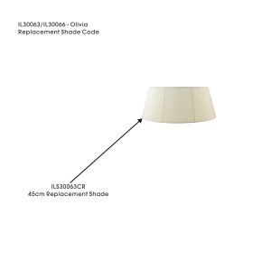 Olivia Organza Floor Lamp Shade Ccrain For IL30063/66, 450mmx200mm
