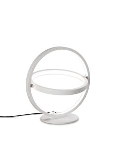 Orbital Table Lamp Round 30cm, 2 Ring, 12W LED 3000K, 660lm, White, 3yrs Warranty