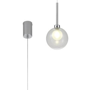 Penton Single Pendant 2m, 1 x G9, Polished Chrome/Clear/Frosted Type G Shade