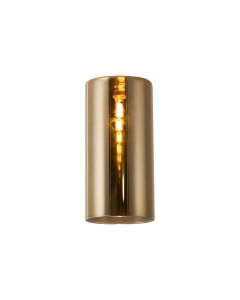 Penton 100x200mm Tall Cylinder (A) Gold Glass Shade
