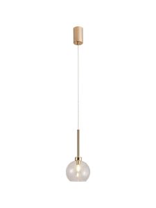 Penton Single Pendant 2m, 1 x G9, French Gold/Clear Type F Shade