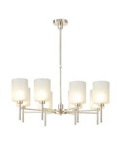 Penton Telescopic/Semi Flush, 8 x G9, French Gold/Frosted Type B Shade