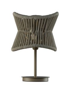 Polinesia 31cm Table Lamp, 1 x E27, IP44, Beige Oscu, 2yrs Warranty