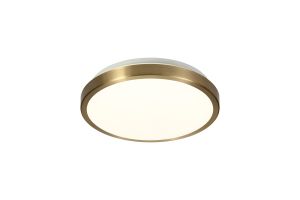 Portree Ceiling, 1 x 12W LED, 4000K, 3-Step-Dimmable, 565lm, IP44, Soft Bronze/White, 3yrs Warranty