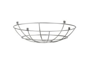 Prema Clip On Shallow Round 35cm Wire Cage Shade, Chrome