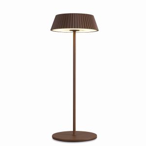 Relax Battery Operated Table Lamp , 2W LED, 3000K, 180lm, IP54, USB Charging Cable Included, Touch Dimmable, Rust Brown, 3yrs Warranty