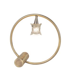 Rosa Del Desierto Table Lamp 1 Light G9, Antique Brass  