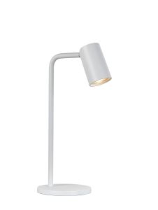 Sal Small Table Lamp With Inline Switch 1 Light GU10, Matt White
