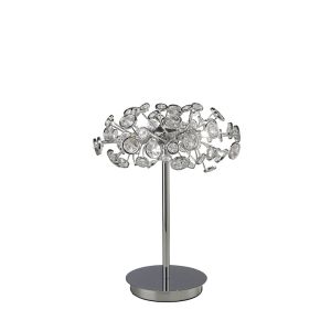 Savanna Table Lamp 3 Light G9 Polished Chrome/Crystal, NOT LED/CFL Compatible