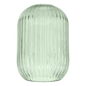 Sawyer E27 Non Electric Green Ribbed Glass Shade (Glass Shade Only)