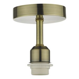 SF0175 1 Light E27 Antique Brass Semi Flush Suspension Bracket