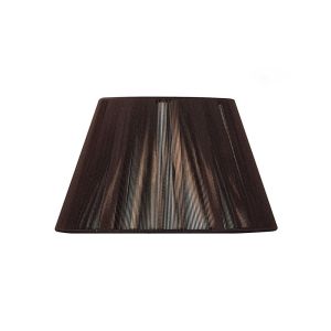 Silk String Shade Dark Brown 250/400mm x 250mm