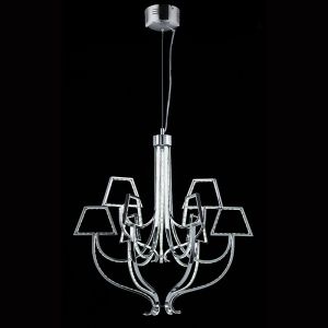 Endon SILHOUETTE-LCH LED Pendant In Chrome With 6 + 4 Arms 1 Light In Chrome