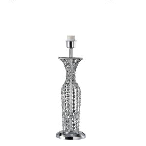 Soho Table Lamp WITHOUT SHADE Tall 1 Light E27 Polished Chrome/Crystal