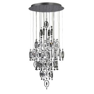 Solana Pendant 18 Light G4 Polished Chrome/Crystal, NOT LED/CFL Compatible