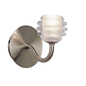 *## Sphere Wall Lamp Switched 1 Light G9, Satin Nickel