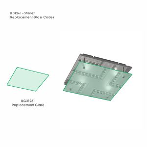 Starlet Square Replacement Glass For IL31261