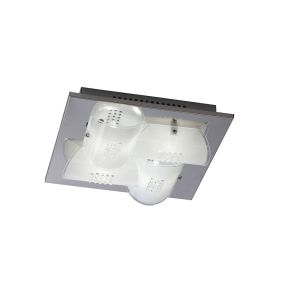Starlis Square Flush Ceiling 4 Light G9 Polished Chrome/Glass/Crystal
