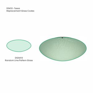 Tassa Replacement Medium Random Line Pattern Glass For D0410