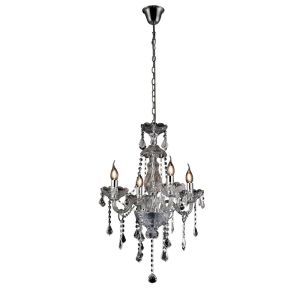 Tiana Pendant 4 Light E14 Polished Chrome/Glass/Crystal (Item is Not Suitable For Charlestonl Order Sales, COLLECTION ONLY)