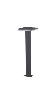 Tignes Pillar Lamp, 10W LED, 3000K, 700lm, IP54, Anthracite, 3 Years Warranty