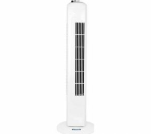 29" White Tower Cooling Fan 3 Speed Oscillation