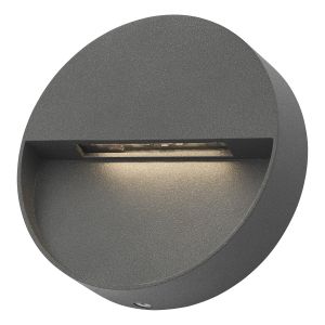 Ugo 1 Light 2W Integrated LED Anthracite Outdoor IP65 Wall Light