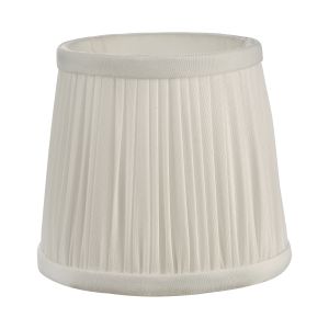 Ulyana E14 Ivory Faux Silk Pleated 14cm Shade (Shade Only)