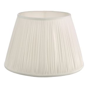 Ulyana E27 Ivory Faux Silk Pleated 40cm Shade (Shade Only)