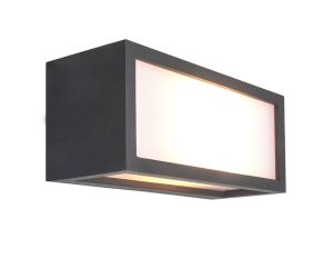 Utah Wall Lamp, 1 Light E27, IP65, Graphite, 2yrs Warranty