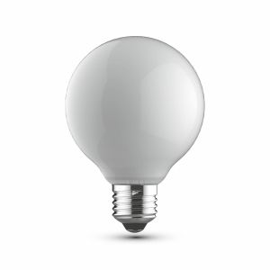 Value Classic  LED Globe 80mm E27 6.5W 4000K Natural White 806lm Dimmable Opal Finish 3yrs Warranty