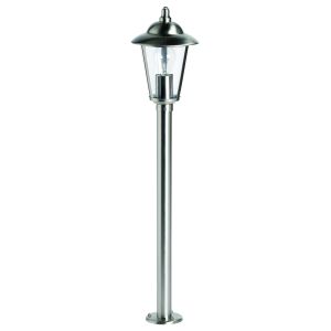Endon YG-864-SS Kilien Single Outdoor Post Polished Stainless Steel/Polished Chrome Finish