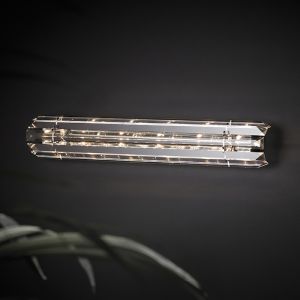Endon ZANETTO-L-WBCH 6 Light Wall Light With Crystal Strips 1 Light In Chrome