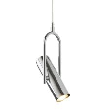 Telescope 1 Light Cylinder Shade Pendant, Chrome