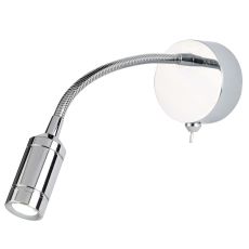 LED Adj Wall Light - Flexi Arm - Chrome